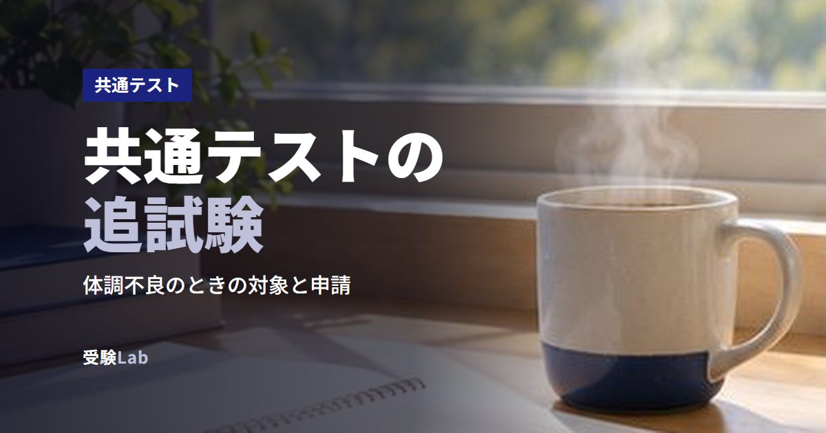 共通テストの追試験