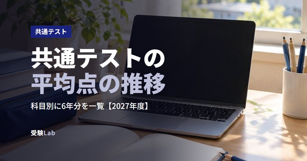 共通テストの平均点の推移
