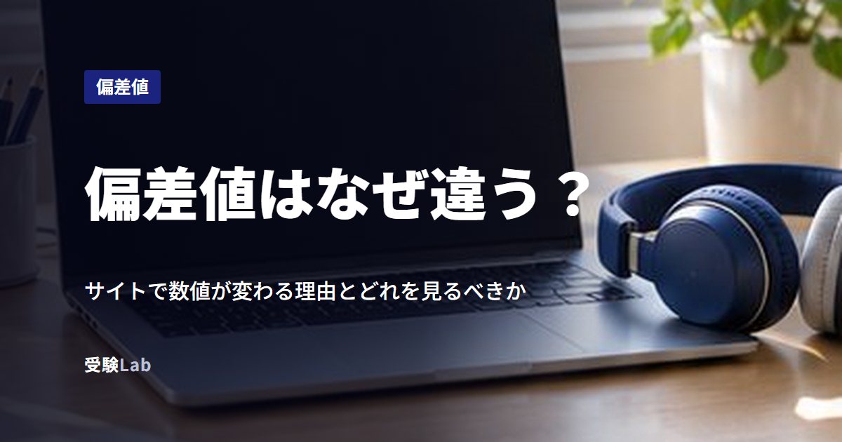偏差値はなぜ違う？
